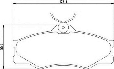 MAGNETI MARELLI 363710205012 -  Комплект тормозных колодок, дисковый тормоз